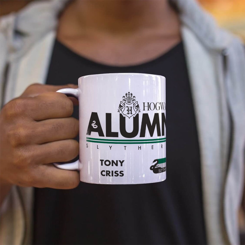 Harry Potter (Slytherin Alumni - Personalized) 11 oz White Ceramic Mug WMUG1653