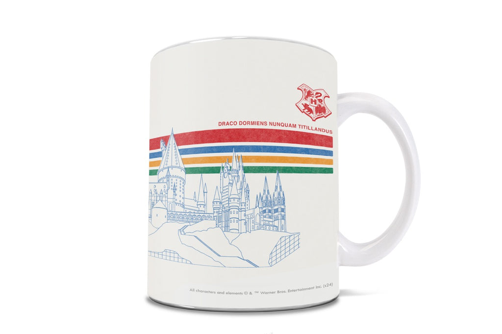 Harry Potter (Hogwarts Retro) White Ceramic Mug WMUG1654