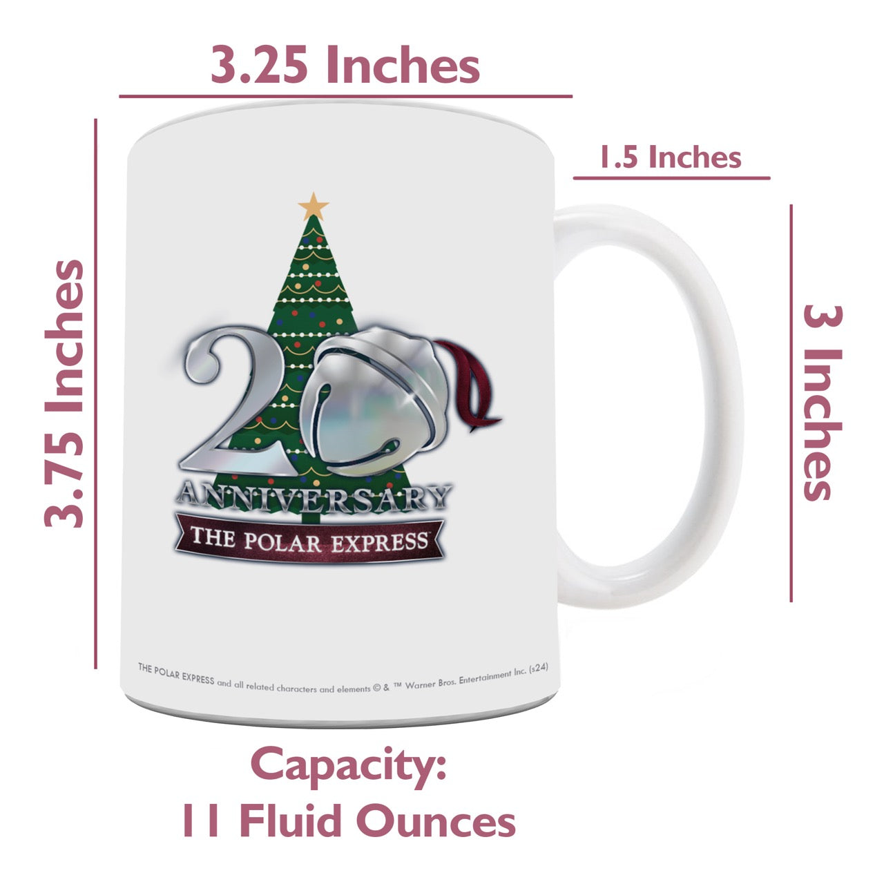Polar Express (20th Anniversary - Ticket) 11 oz White Ceramic Mug WMUG1680