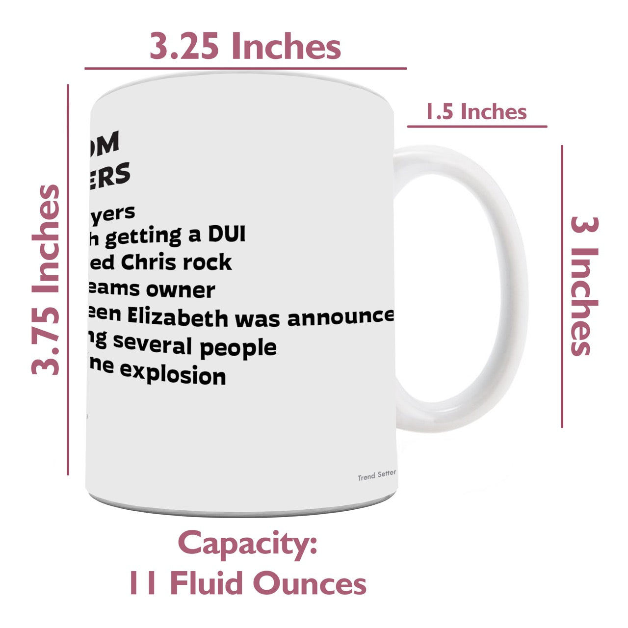 Trend Setters Original (Castellanos News) 11 oz Ceramic Mug WMUG1695