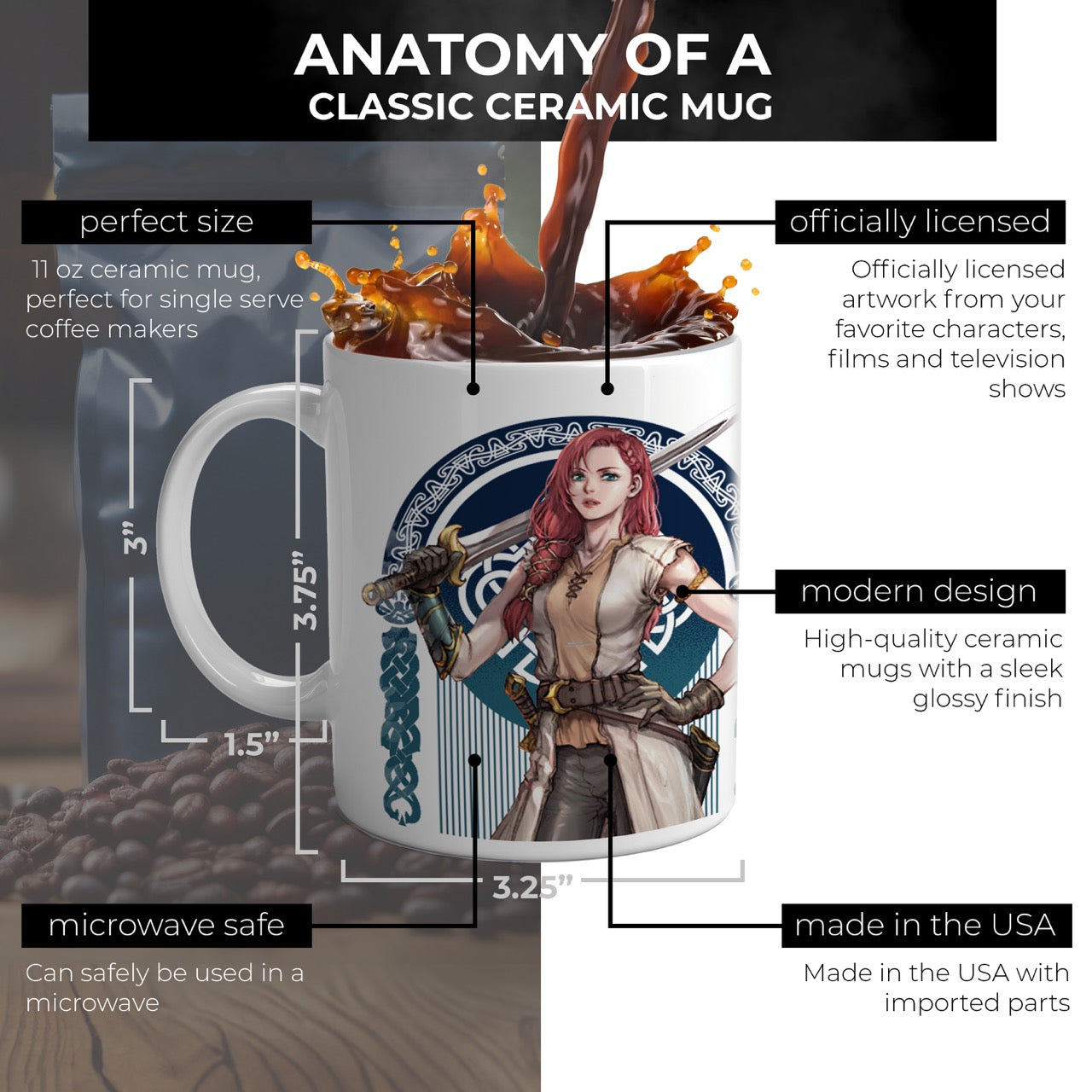 Lord of the Rings: War of The Rohirrim (Hèra) 11 oz Ceramic Mug WMUG1699