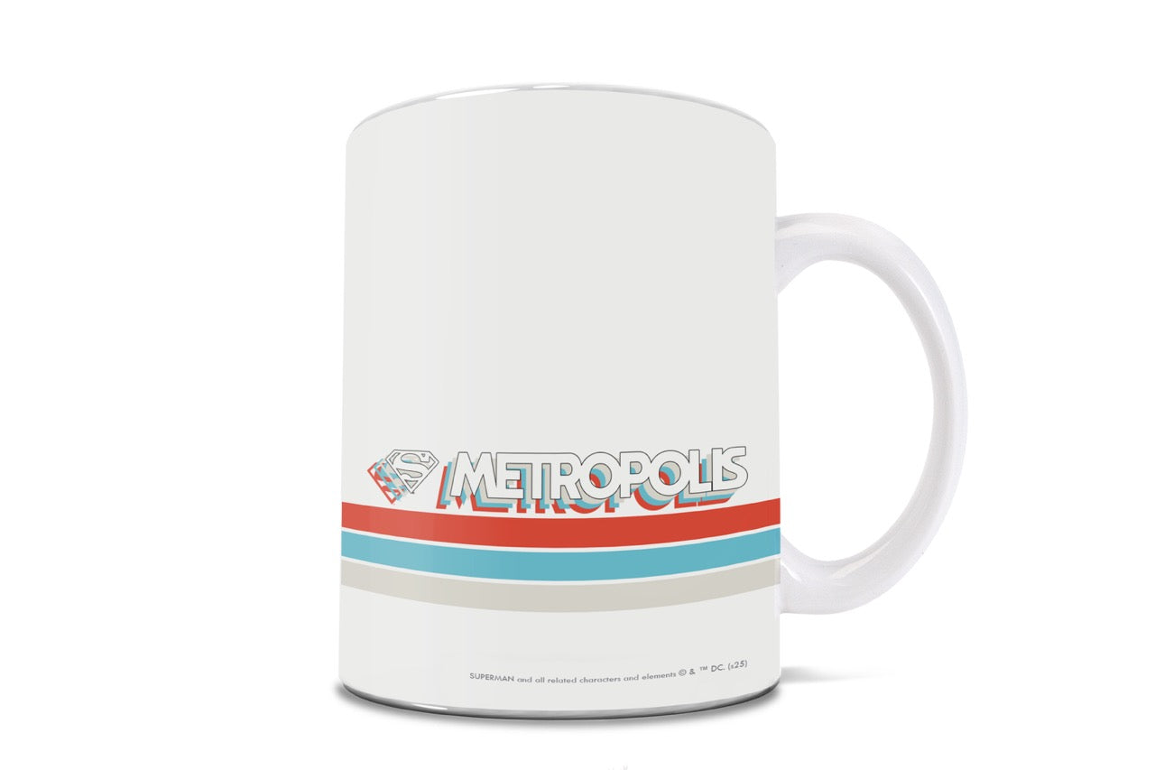 Superman (Retro Metropolis) 11 oz White Ceramic Mug WMUG1712