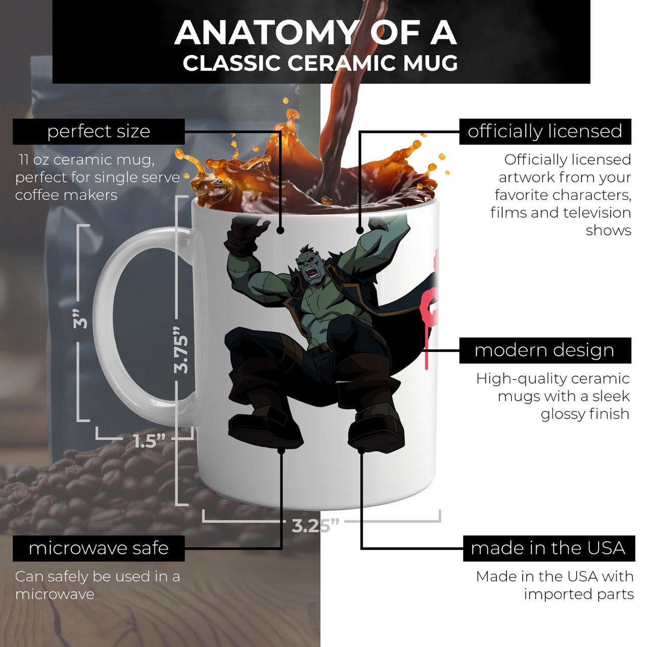 Creature Commandos (The Bride) 11 Oz Ceramic Mug WMUG1725