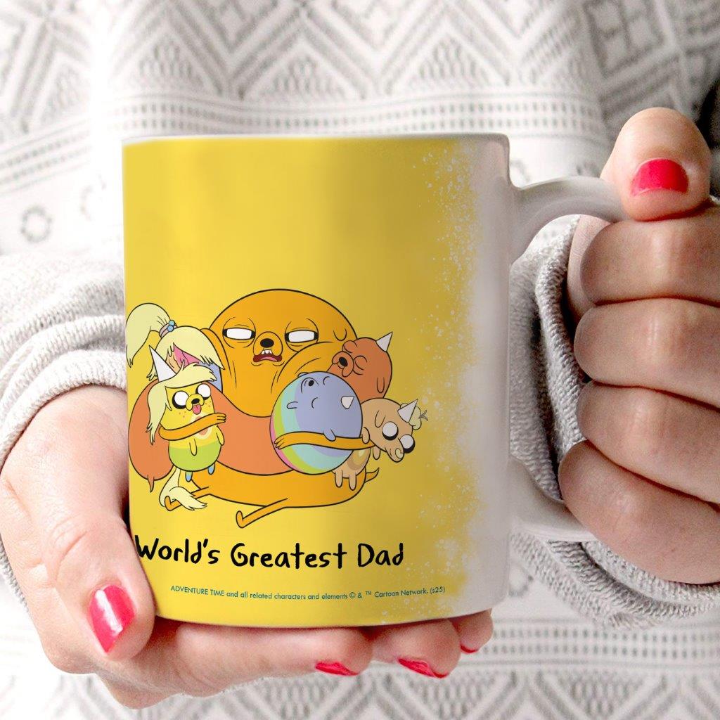 Adventure Time (Jake World's Greatest Father) 11 oz White Ceramic Mug WMUG1759