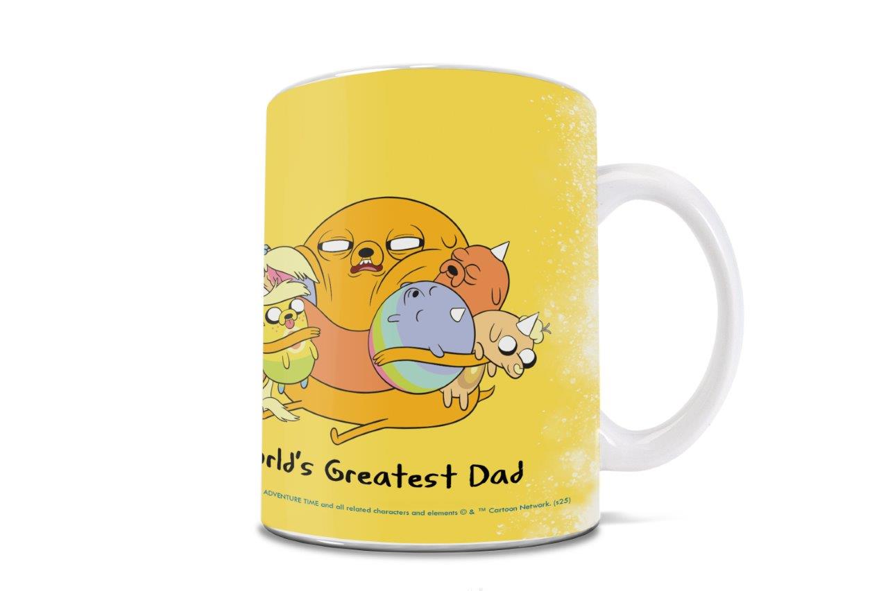Adventure Time (Jake World's Greatest Father) 11 oz White Ceramic Mug WMUG1759