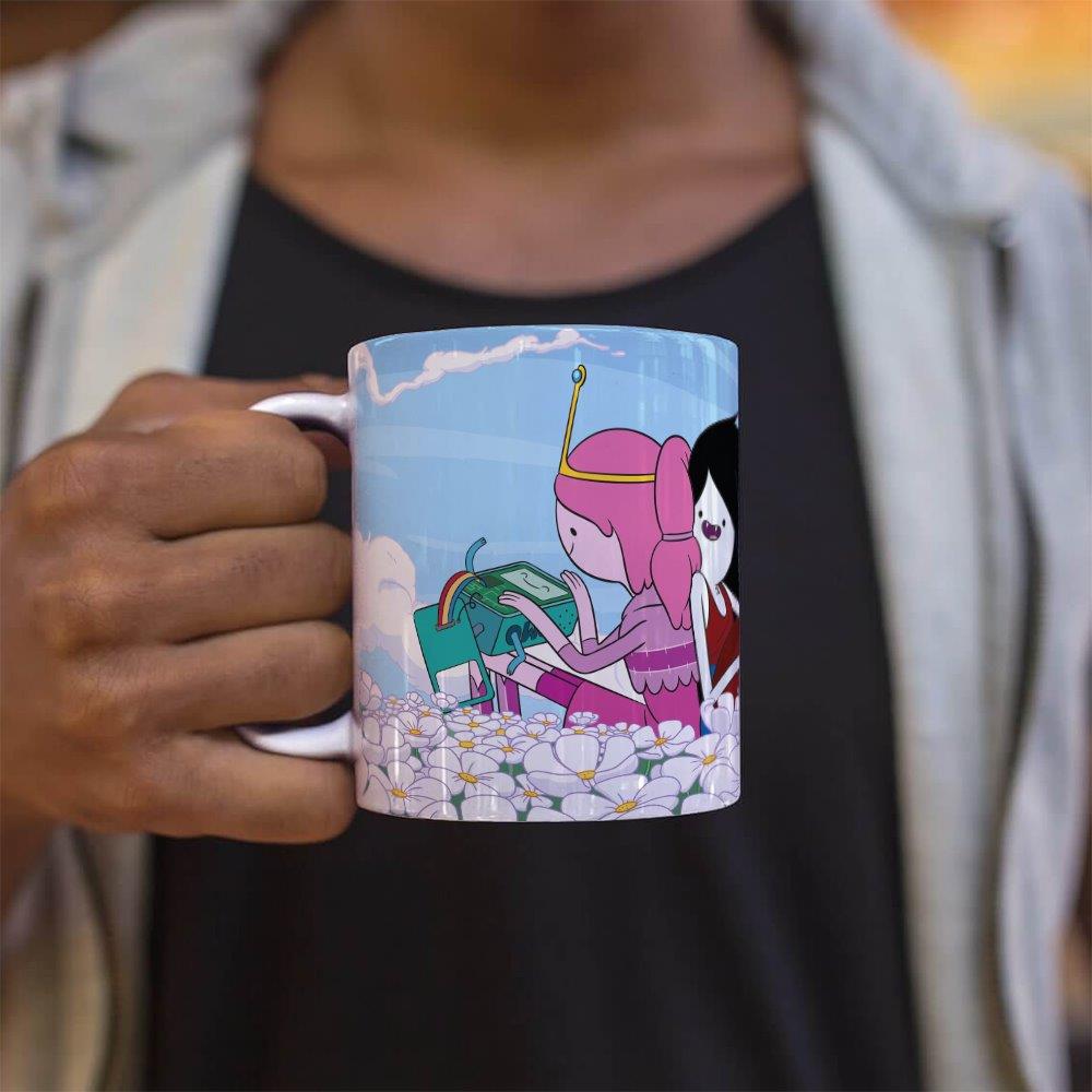 Adventure Time (Princess Bubblegum & Marceline) 11 oz White Ceramic Mug WMUG1760