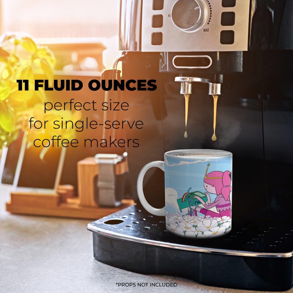 Adventure Time (Princess Bubblegum & Marceline) 11 oz White Ceramic Mug WMUG1760