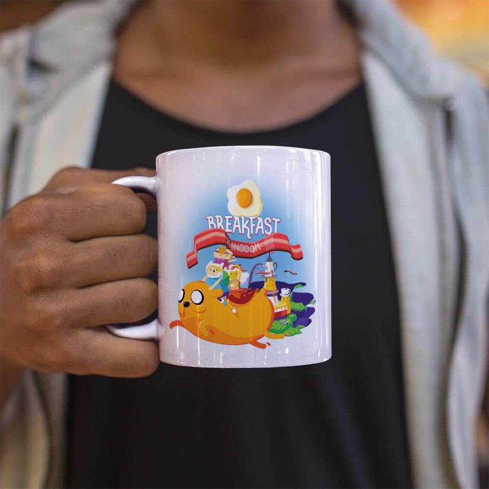 Adventure Time (Breakfast Kingdom) 11 oz White Ceramic Mug WMUG1761