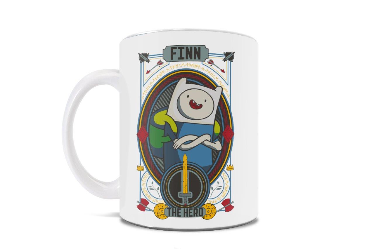 Adventure Time (Finn the Human and Jake the Dog) 11 oz White Ceramic Mug WMUG1762