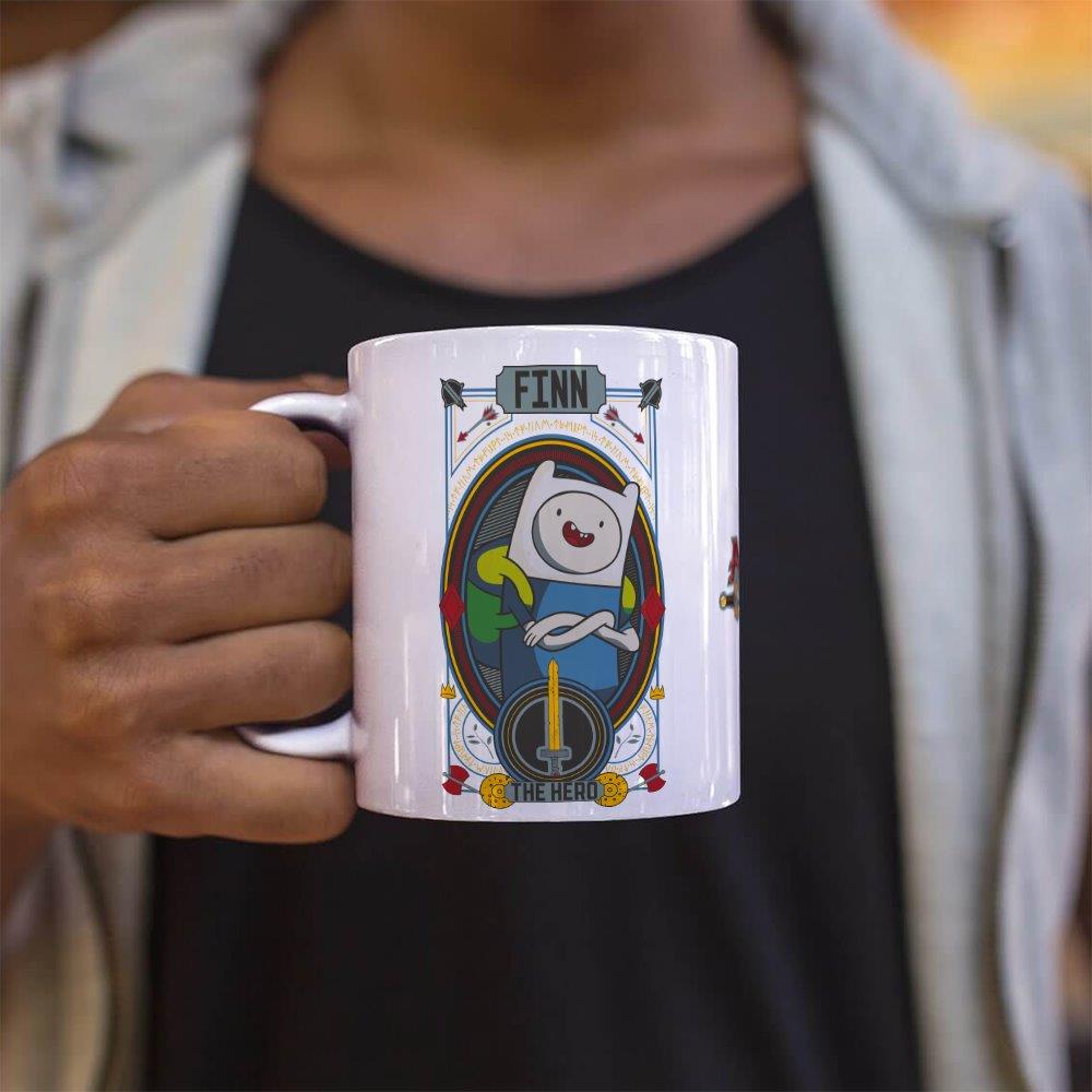Adventure Time (Finn the Human and Jake the Dog) 11 oz White Ceramic Mug WMUG1762