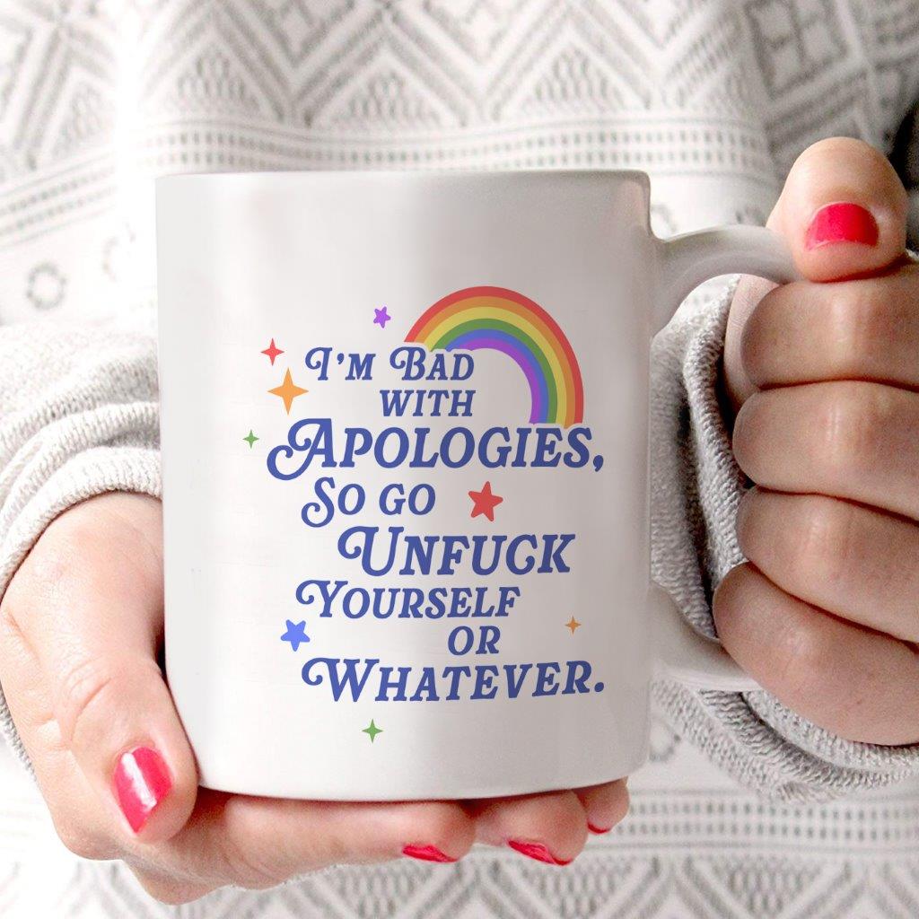 Trend Setters Original (Bad with Apologies) 11 oz White Ceramic Mug WMUG1767