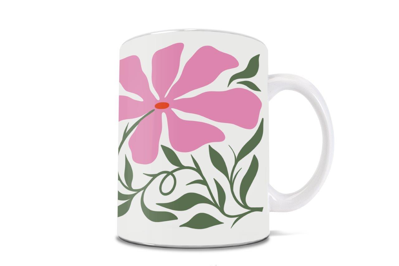 Trend Setters Original (Pink Floral) 11 oz White Ceramic Mug WMUG1770