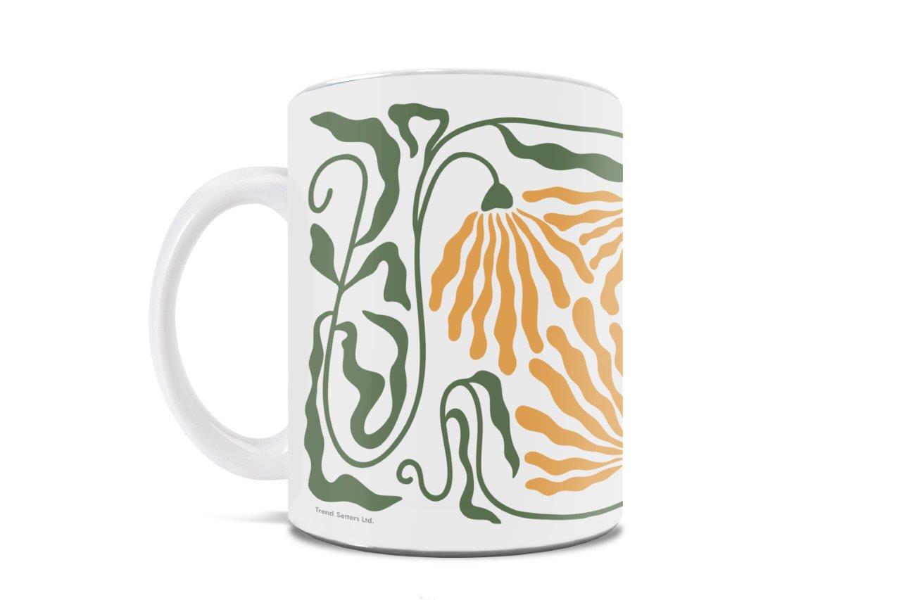Trend Setters Original (Wavy Daisy) 11 oz White Ceramic Mug WMUG1771