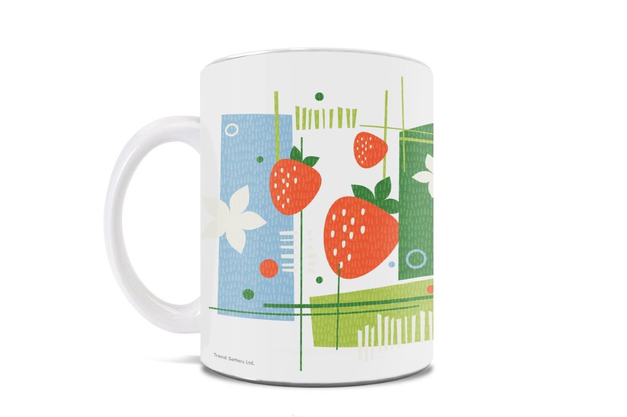 Trend Setters Original (Strawberry Summer) 11 oz White Ceramic Mug WMUG1773