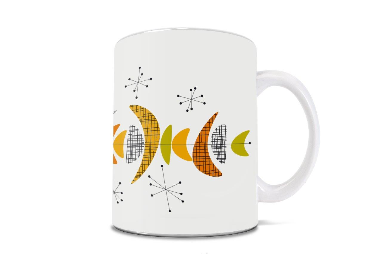 Trend Setters Original (Mid-Century Modern Atomic) 11 oz White Ceramic Mug WMUG1774