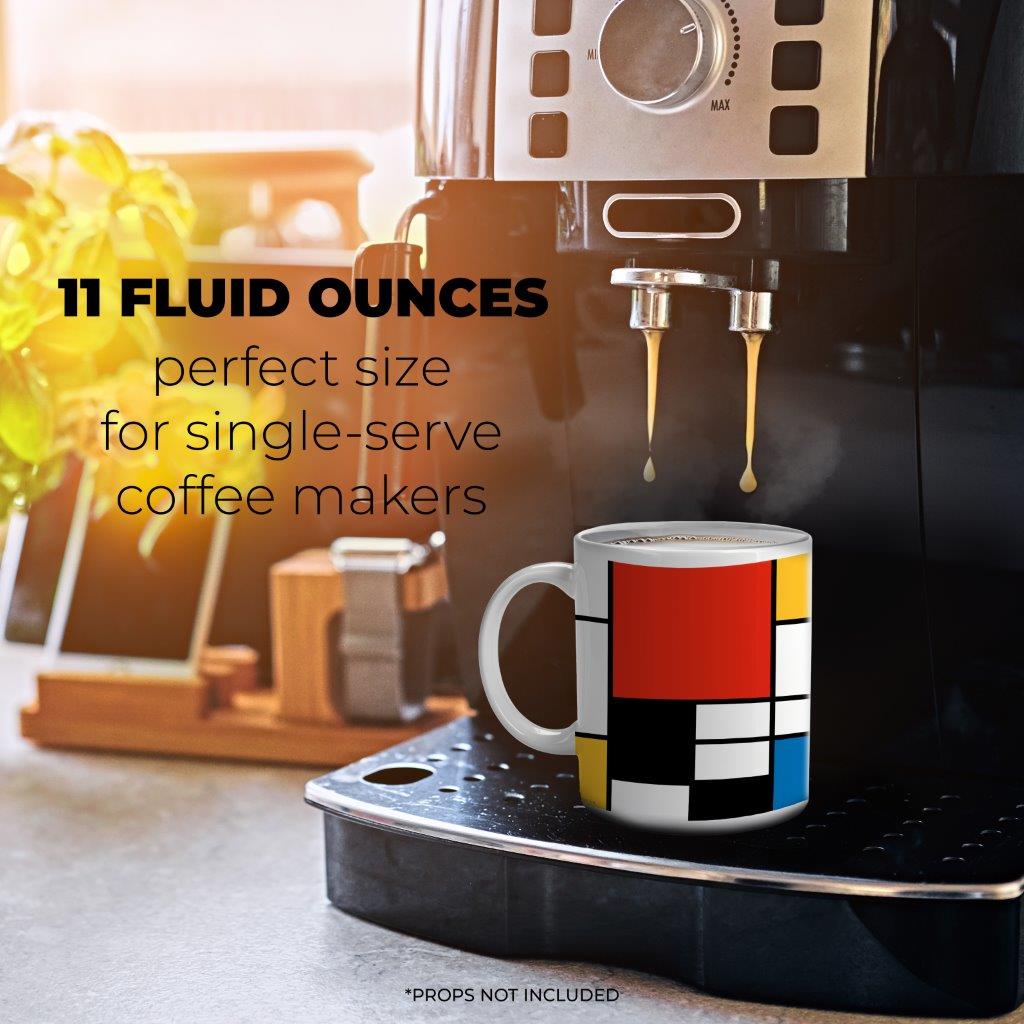 Trend Setters Original (Modern Art Blocks) 11 oz White Ceramic Mug WMUG1775