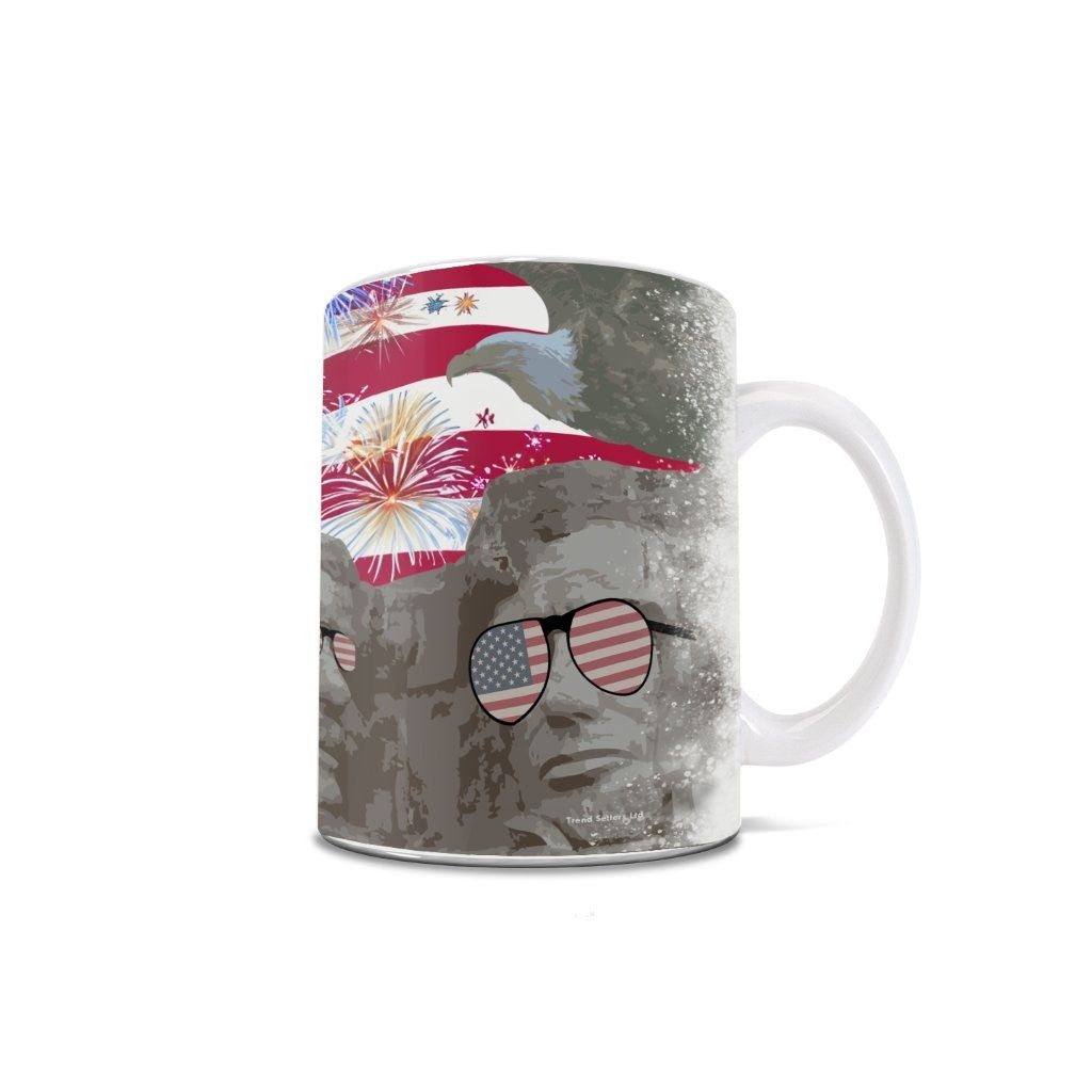 Trend Setters Original (Red White & Rushmore) 11 oz White Ceramic Mug WMUG1801