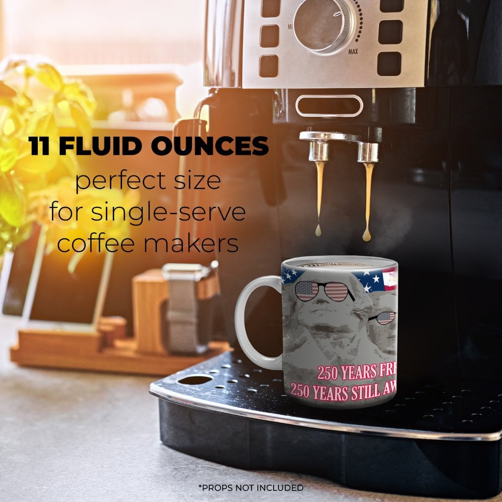 Trend Setters Original (Red White & Rushmore) 11 oz White Ceramic Mug WMUG1801