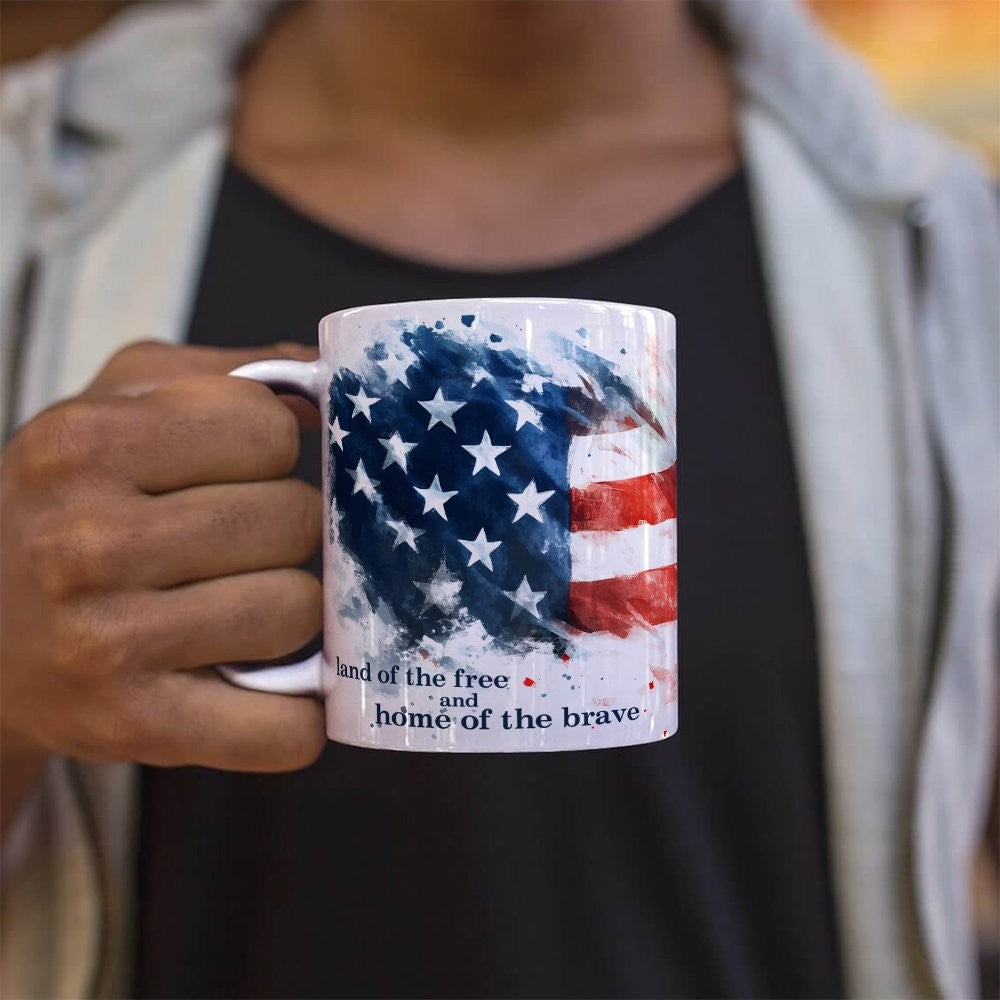 Trend Setters Original (Land of the Free) 11 oz White Ceramic Mug WMUG1802