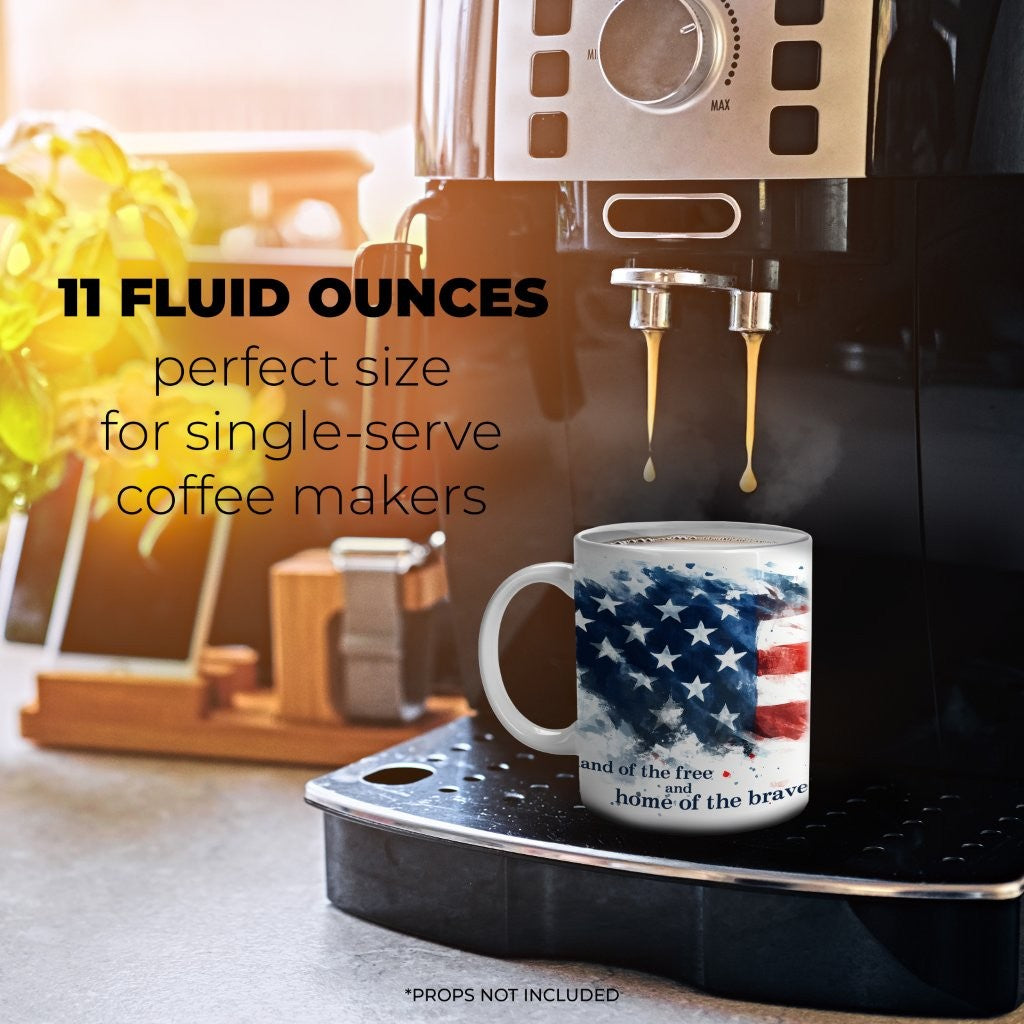 Trend Setters Original (Land of the Free) 11 oz White Ceramic Mug WMUG1802