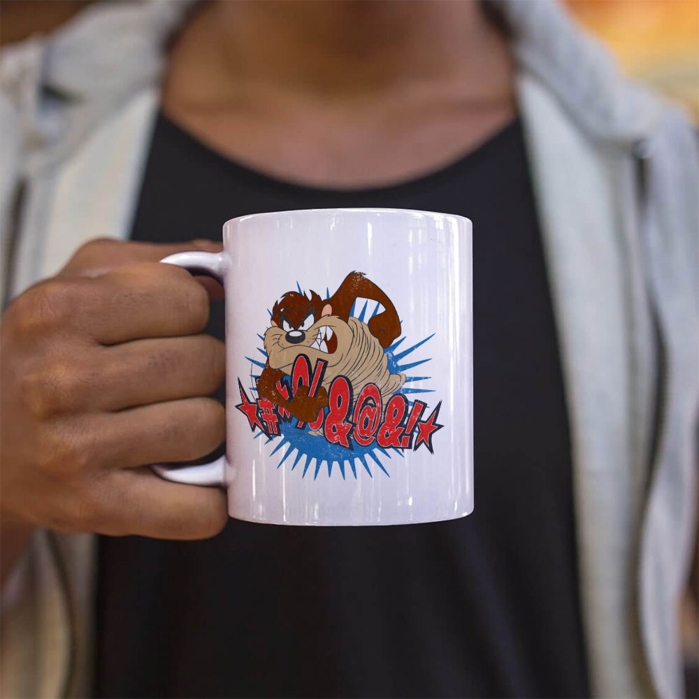 Looney Tunes (Taz Unleashed) 11 oz White Ceramic Mug WMUG1804