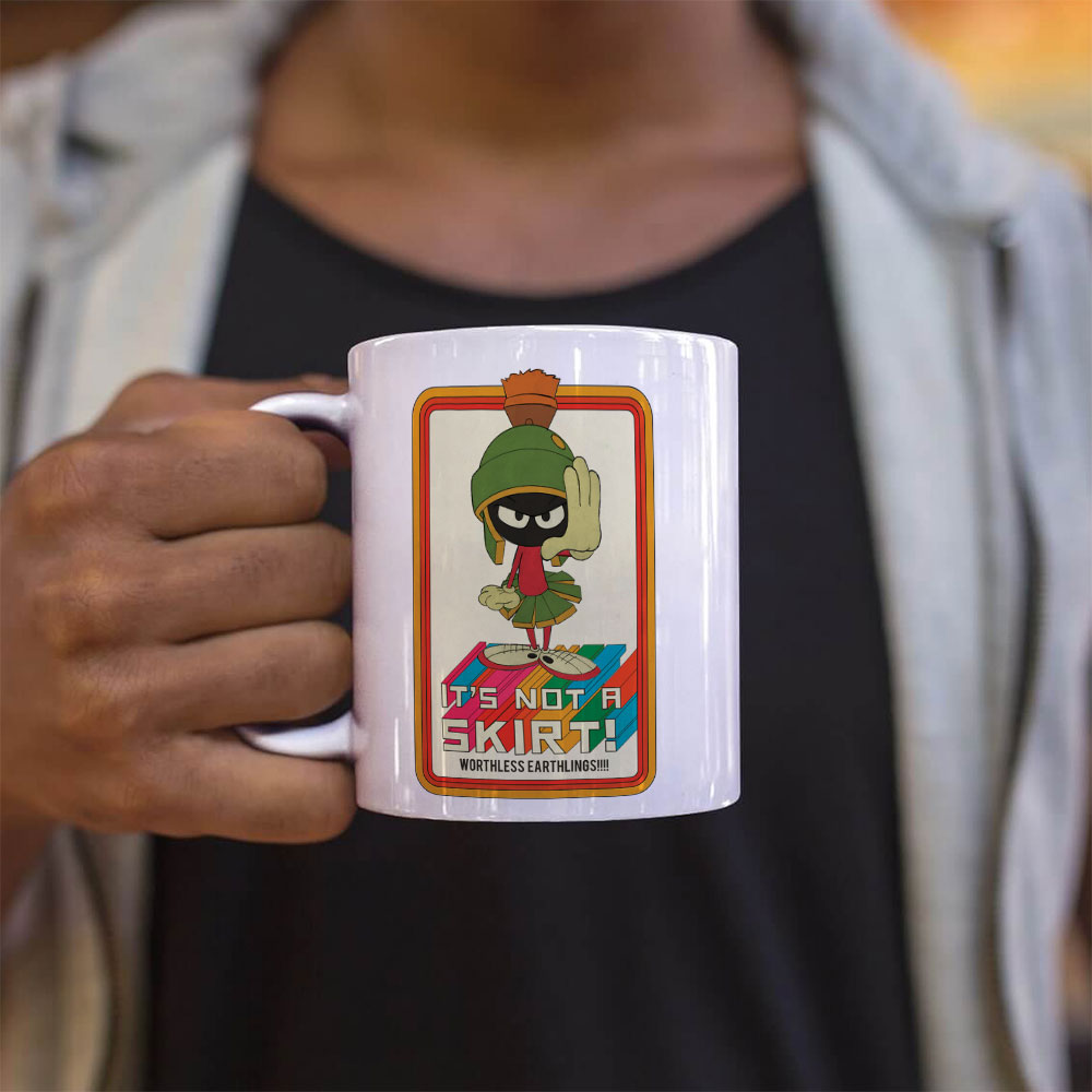 Looney Tunes (Marvin The Martian: It’s Not A Skirt) 11 oz White Ceramic Mug WMUG1805