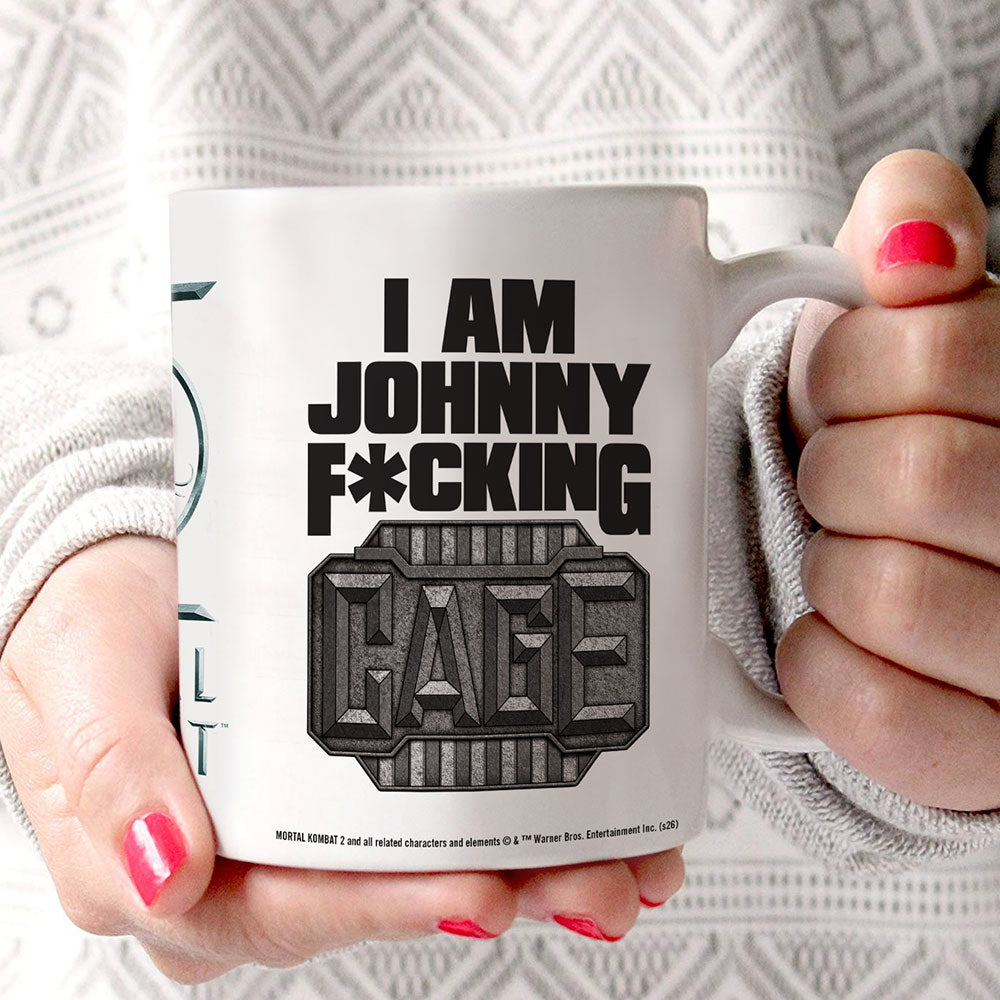 Mortal Kombat 2 (I Am Johnny) 11 oz White Ceramic Mug WMUG1807