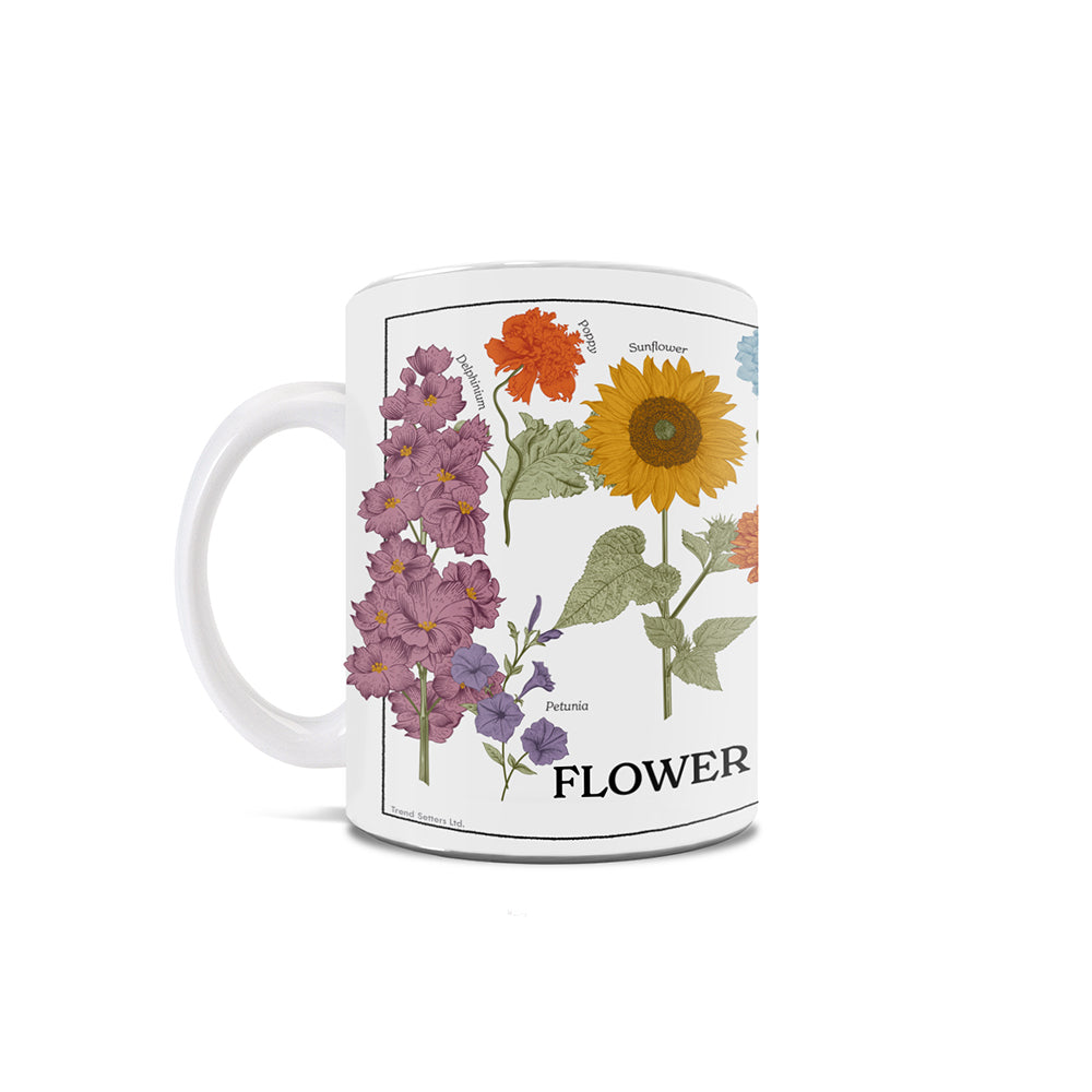 Trend Setters Original (Flower Garden) 11 oz White Ceramic Mug WMUG1815
