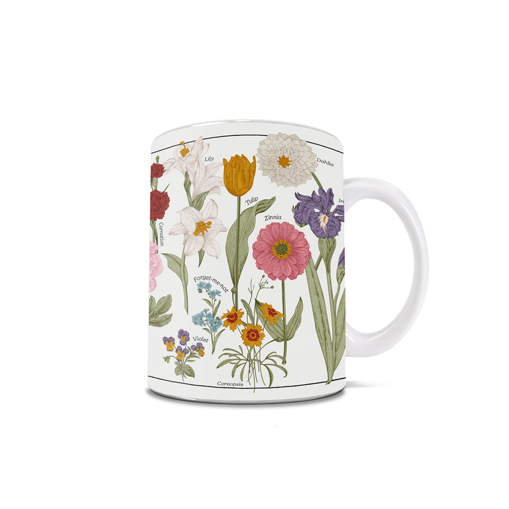 Trend Setters Original (Flower Garden) 11 oz White Ceramic Mug WMUG1815
