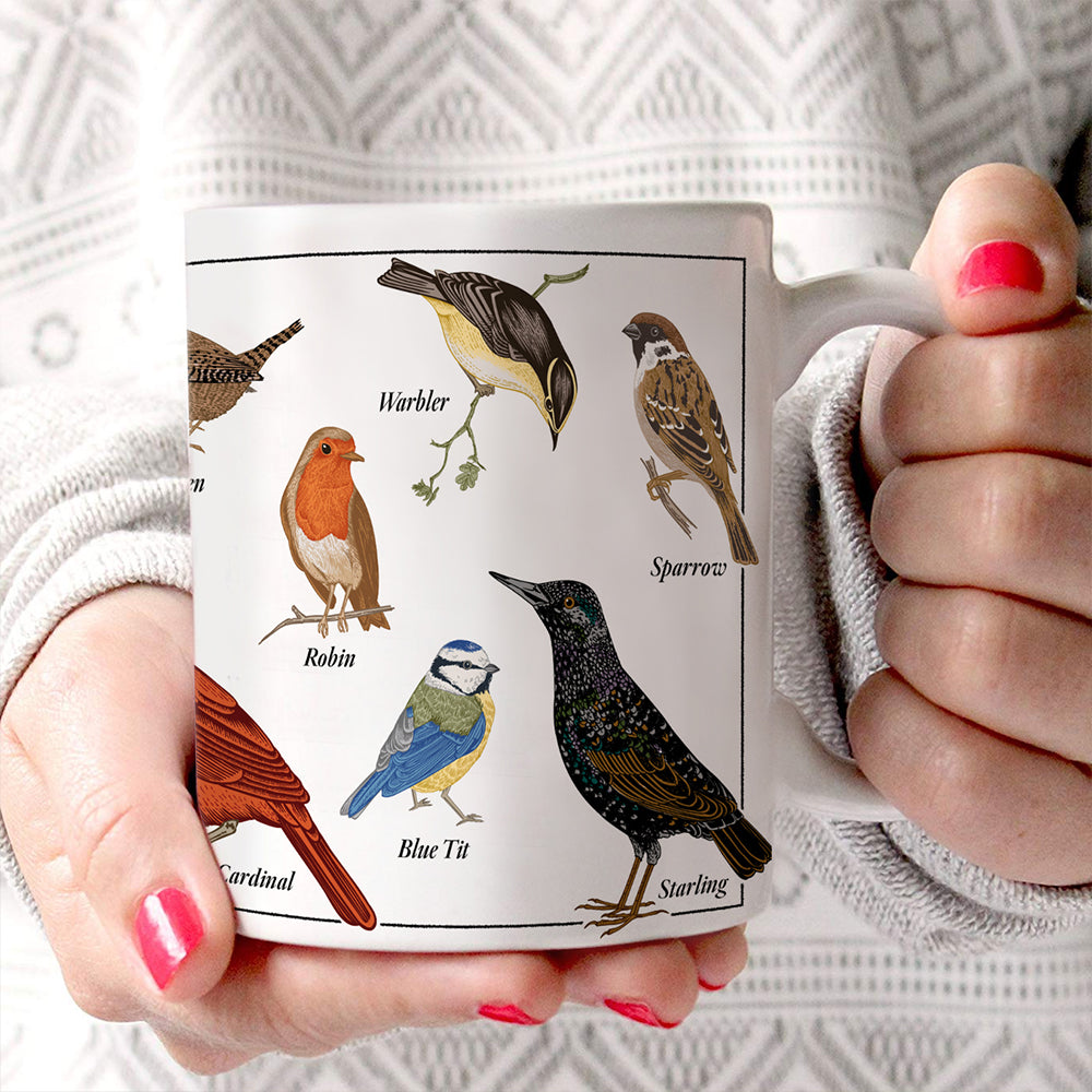 Trend Setters Original (Backyard Birds) 11 oz White Ceramic Mug WMUG1816