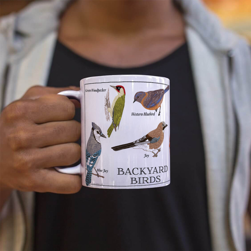Trend Setters Original (Backyard Birds) 11 oz White Ceramic Mug WMUG1816