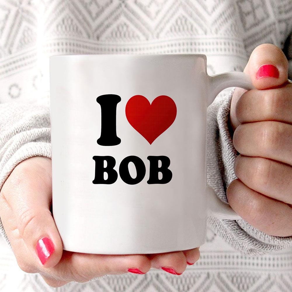 Trend Setters Original (I Heart Custom Name) Personalized 11 oz White Ceramic Mug WMUG1820