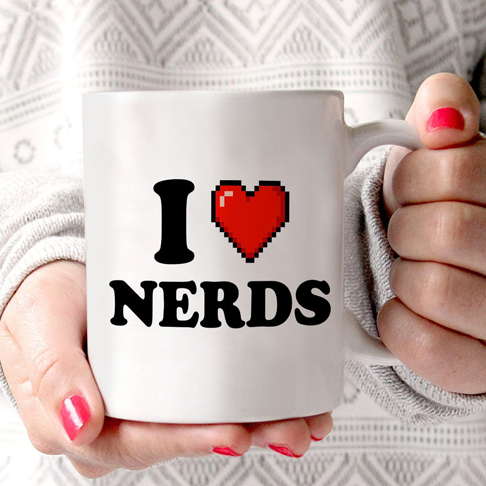 Trend Setters Original (I Heart Nerds) 11 oz White Ceramic Mug WMUG1821