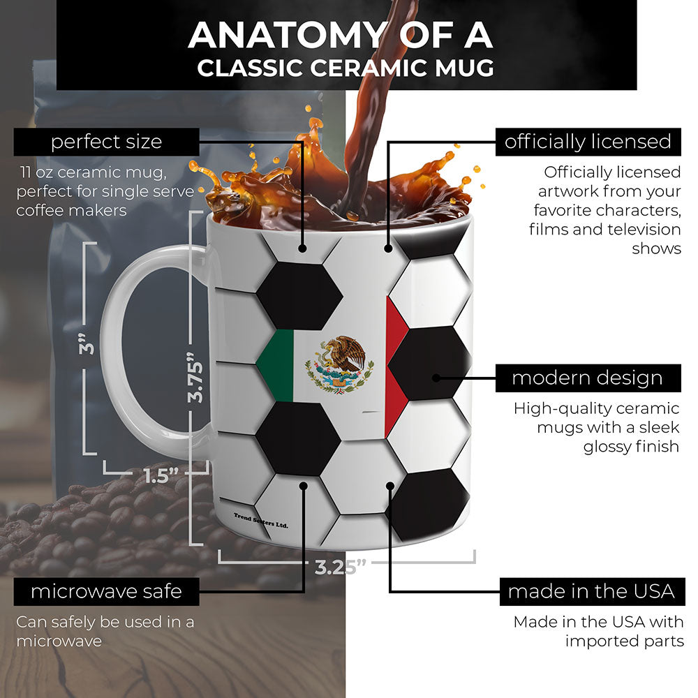 Trend Setters Original (Soccer Country Flag) Personalized 11 oz White Ceramic Mug WMUG1823