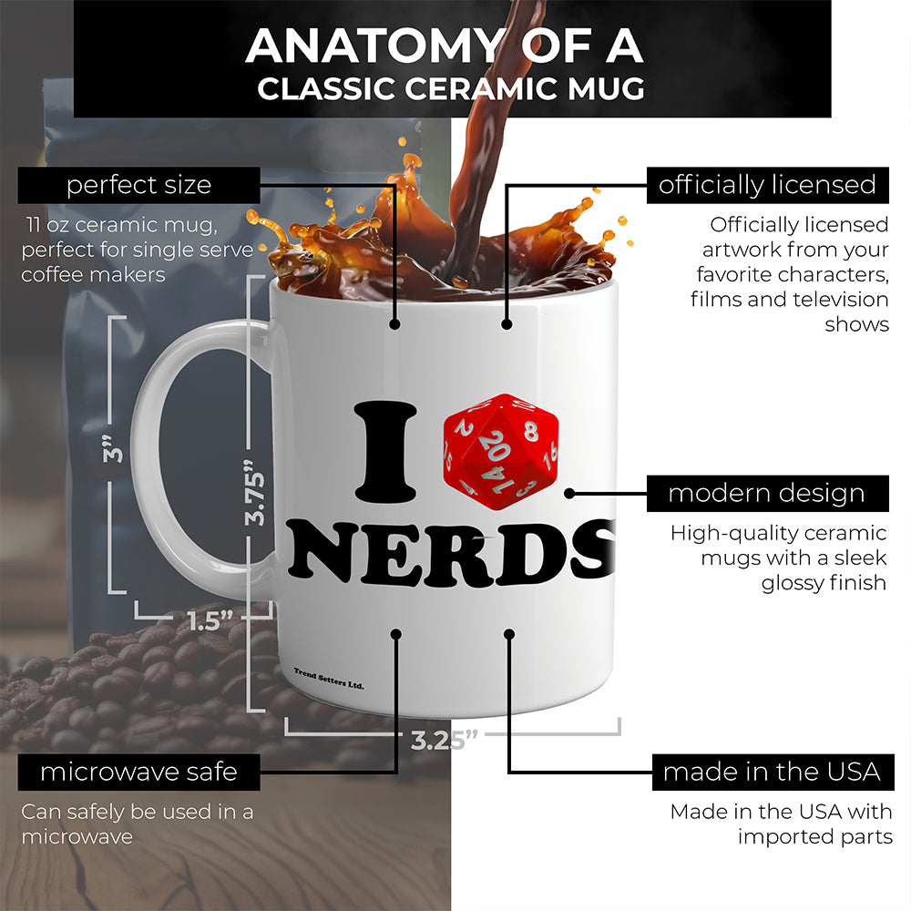 Trend Setters Original (I D20 Nerds) 11 oz White Ceramic Mug WMUG1824
