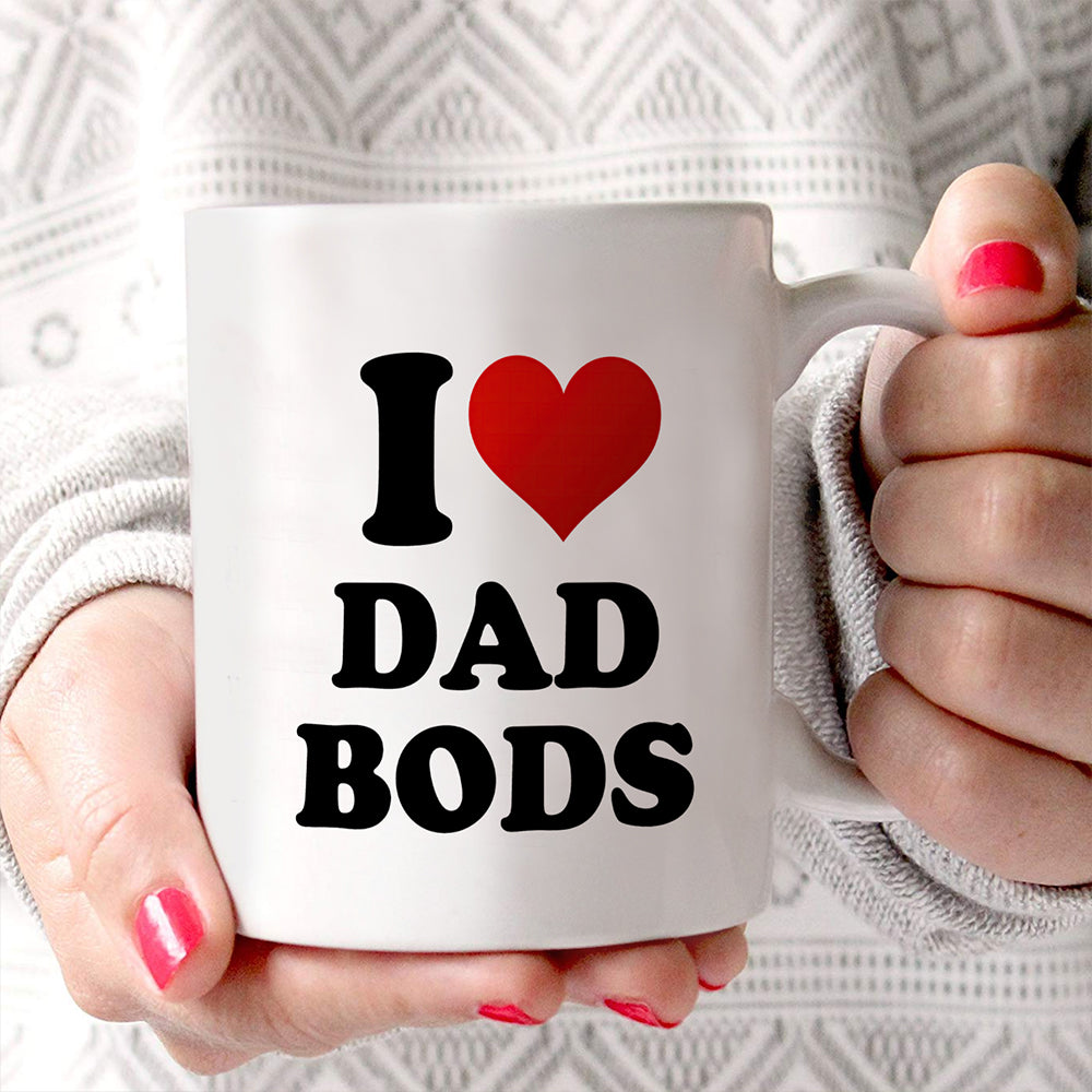 Trend Setters Original (I Heart Dad Bods) 11 oz White Ceramic Mug WMUG1825