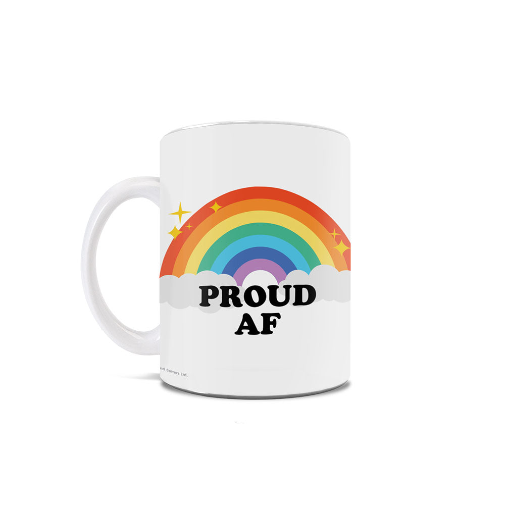 Trend Setters Original (Proud AF Rainbow Pride) 11 oz White Ceramic Mug WMUG1827