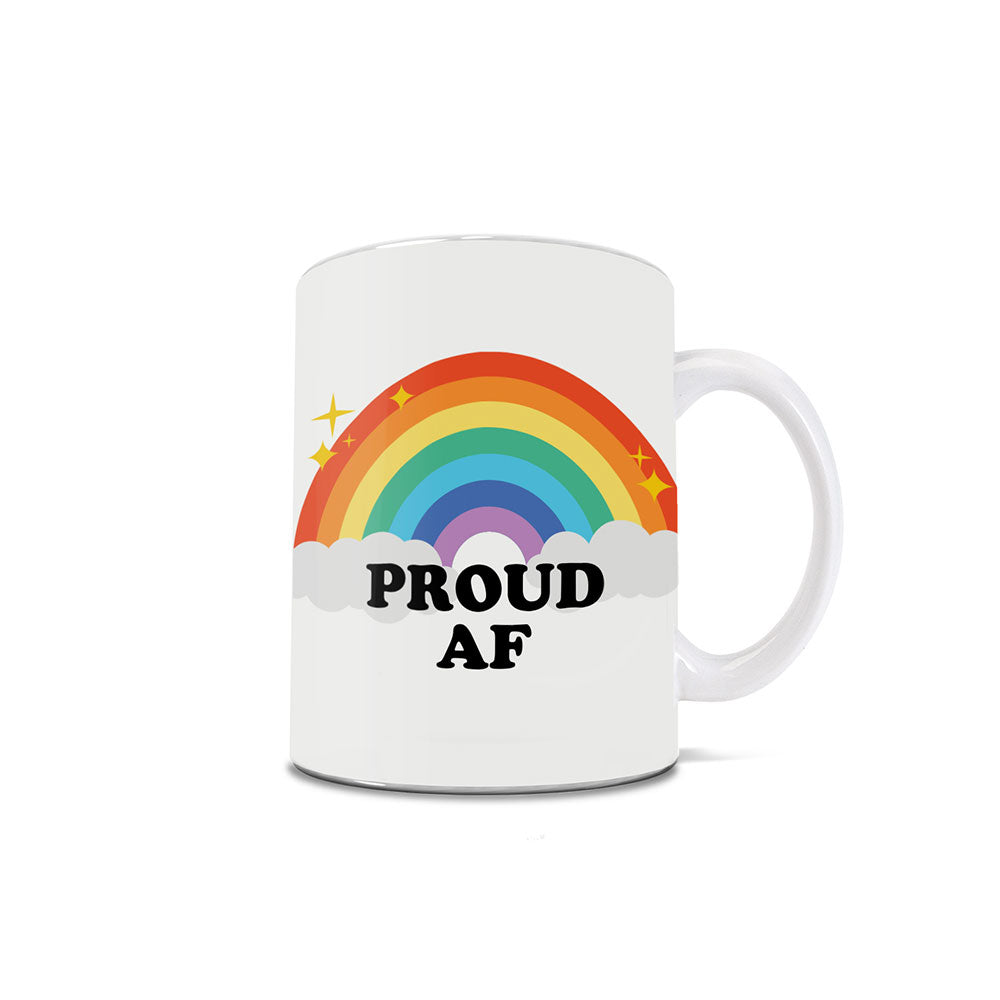 Trend Setters Original (Proud AF Rainbow Pride) 11 oz White Ceramic Mug WMUG1827