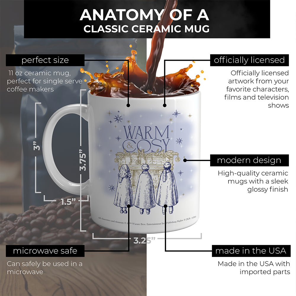 Harry Potter (Warm & Cosy Christmas at Hogwarts) 11 oz White Ceramic Mug WMUG1838