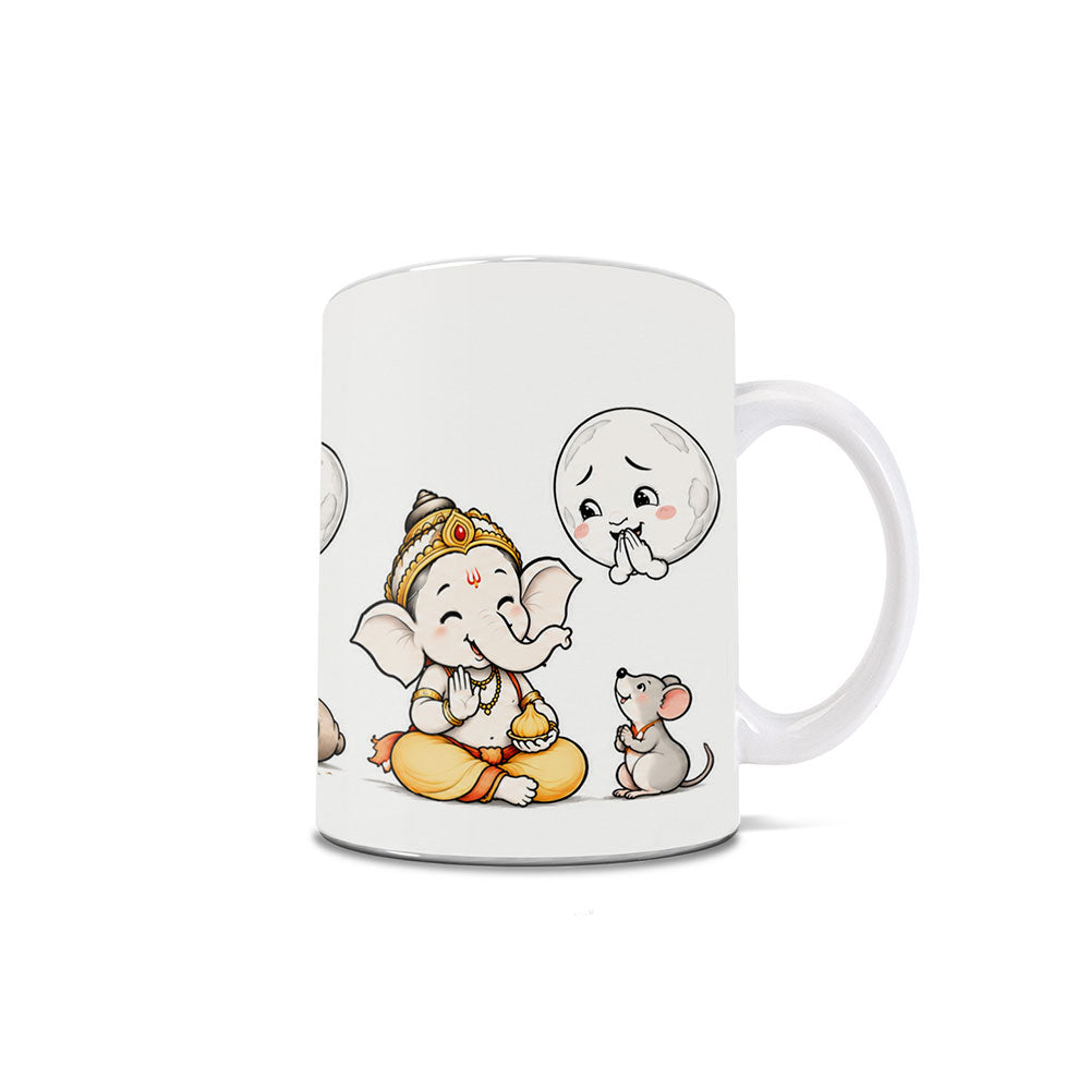 Trend Setters Original (Little Ganesha and the Moon) 11 oz White Ceramic Mug WMUG1859