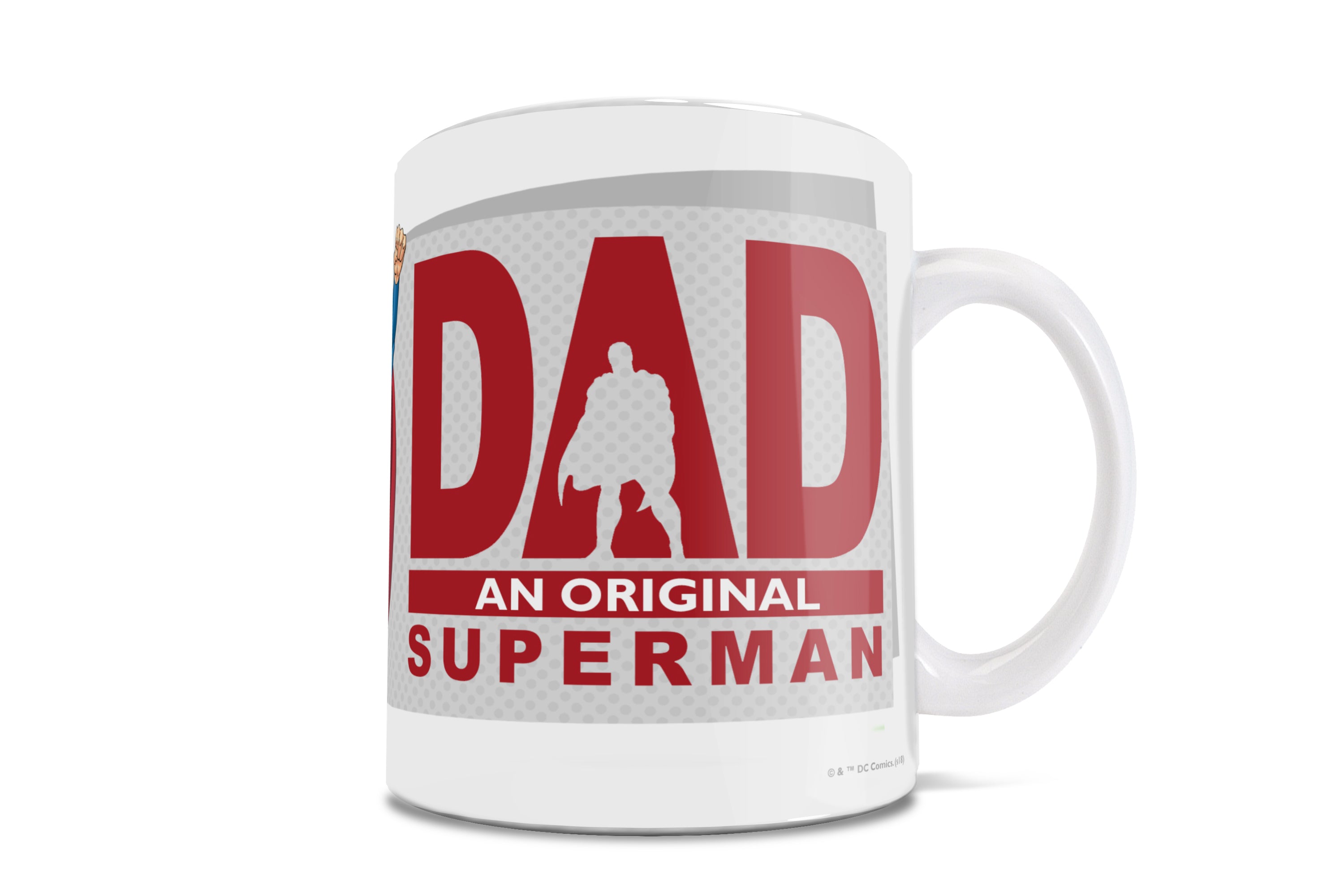 DC Superman (Dad - The Original Hero) 11 oz Ceramic Mug WMUG795