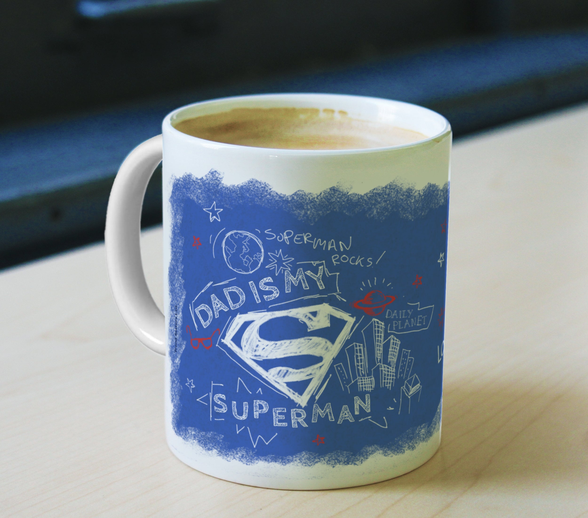 Father's Day Collection (SuperDad – Personalized) 11 oz White Ceramic Mug WMUG797