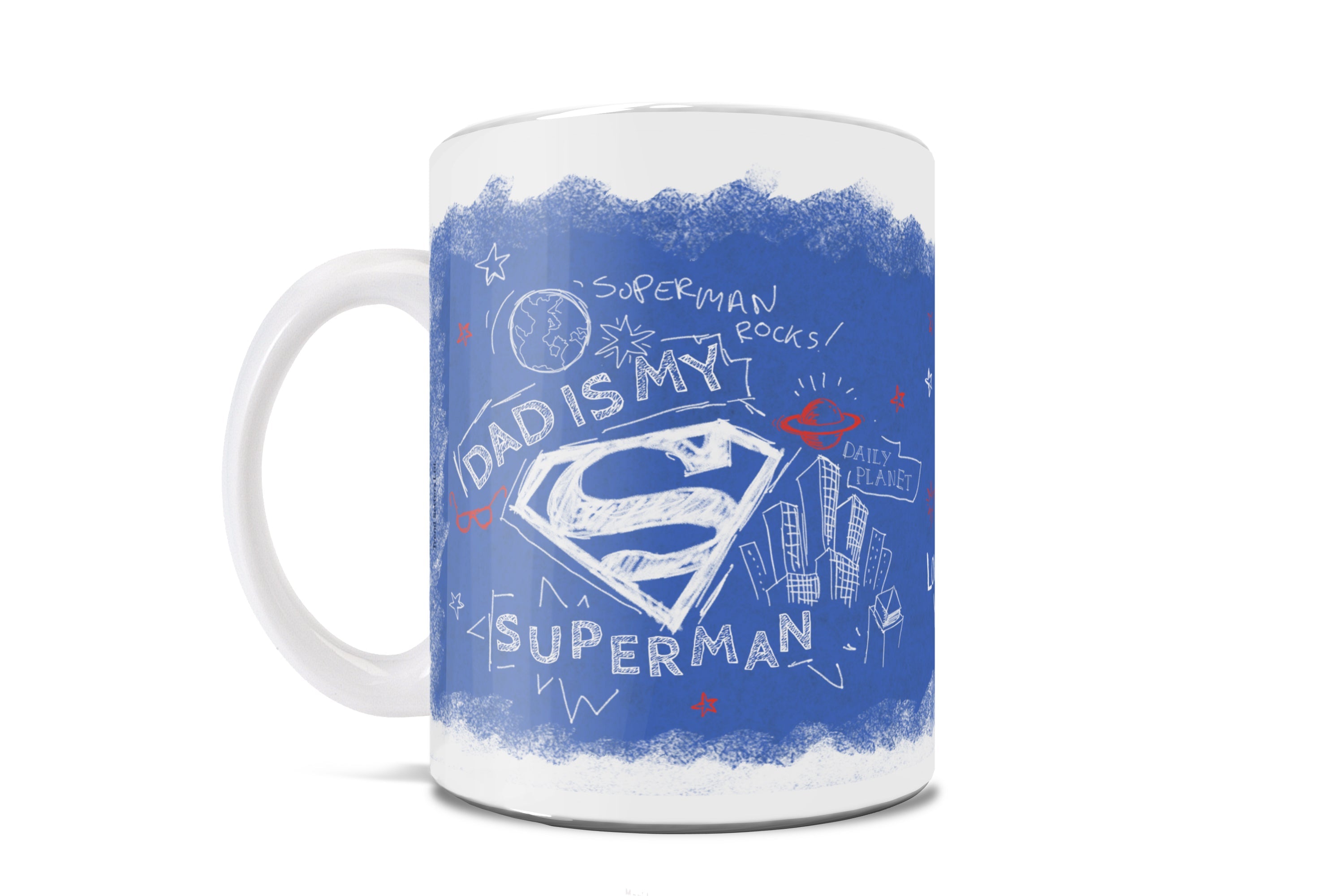Father's Day Collection (SuperDad – Personalized) 11 oz White Ceramic Mug WMUG797