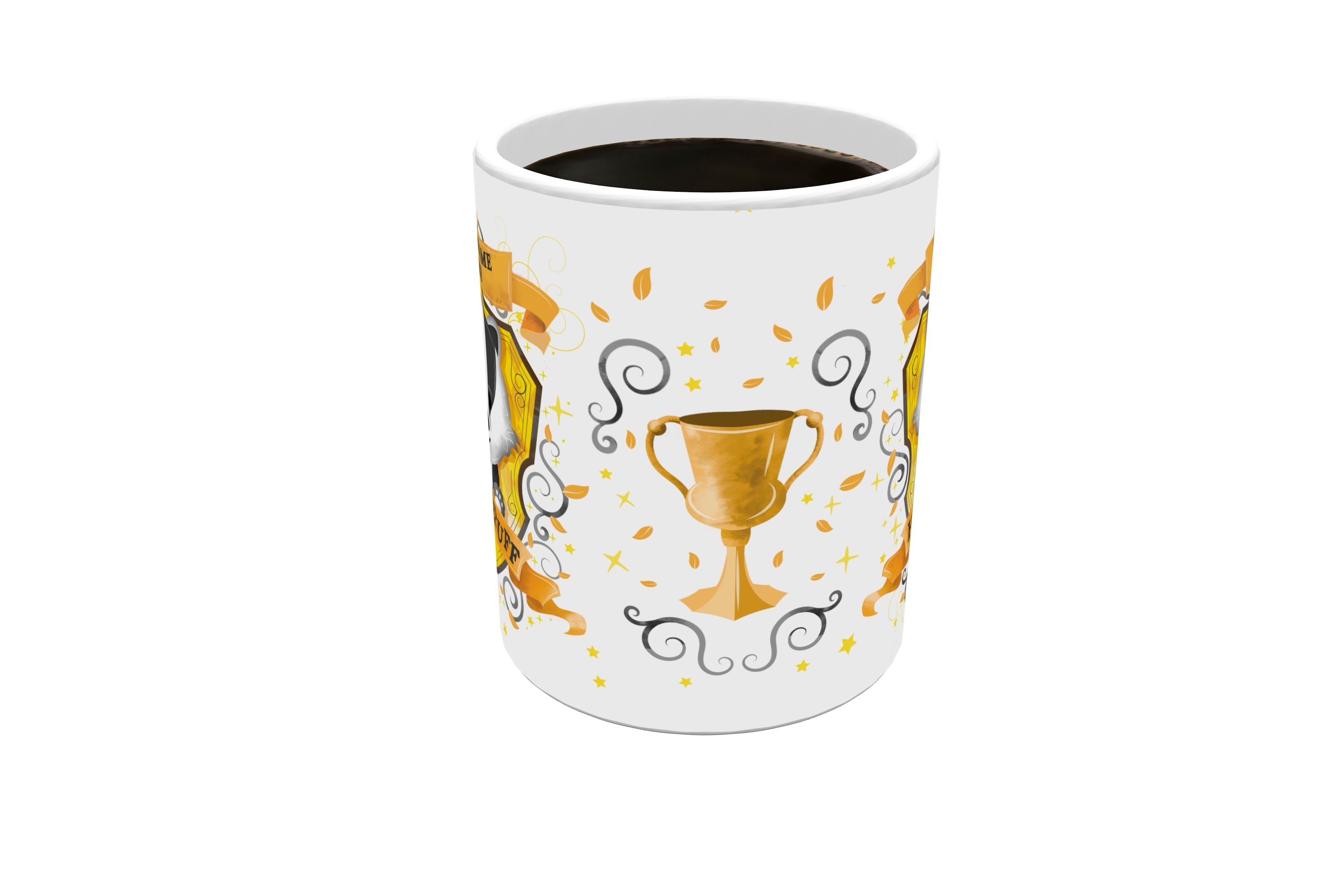 Harry Potter (Hufflepuff Chibi Watercolor - Personalized) White Ceramic Mug WMUG819