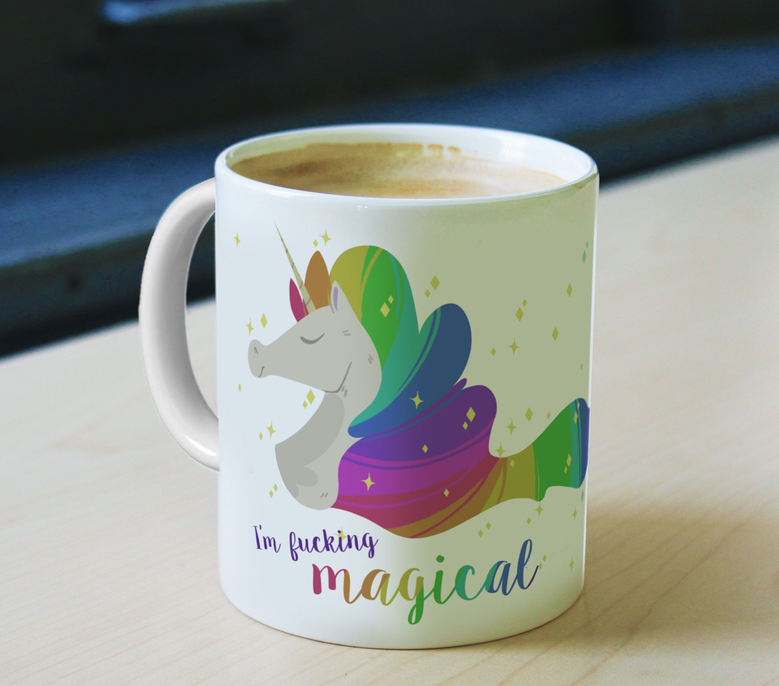 Unicorn (I'm Fucking Magical) Effwords 11 oz Ceramic Mug WMUG832