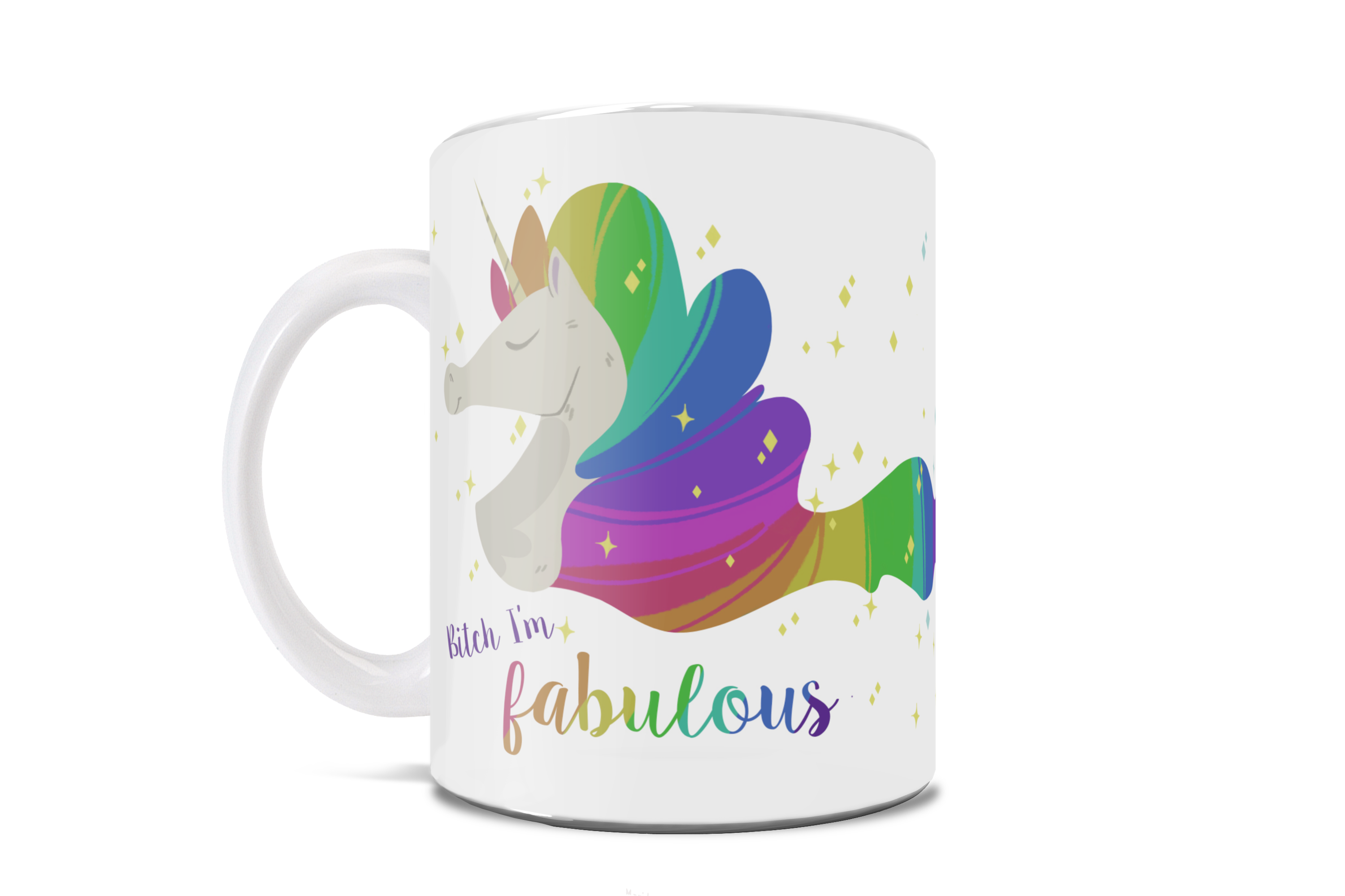 Unicorn (Bitch I'm Fabulous) Effwords 11 oz Ceramic Mug WMUG833