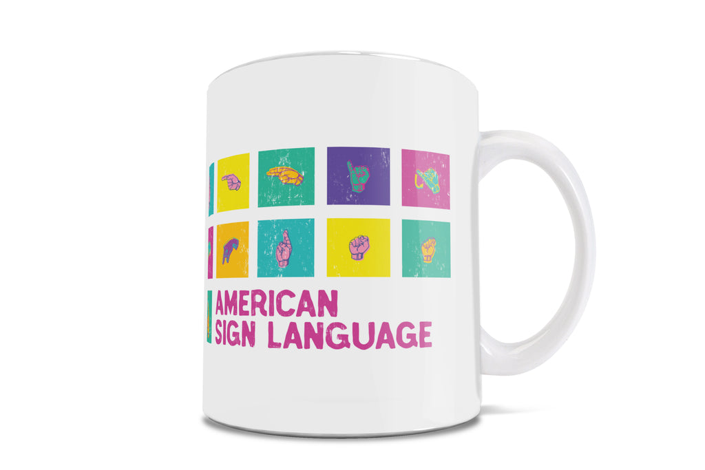 Career Collection (ASL Pop Art Alphabet) 11 oz Ceramic Mug WMUG901