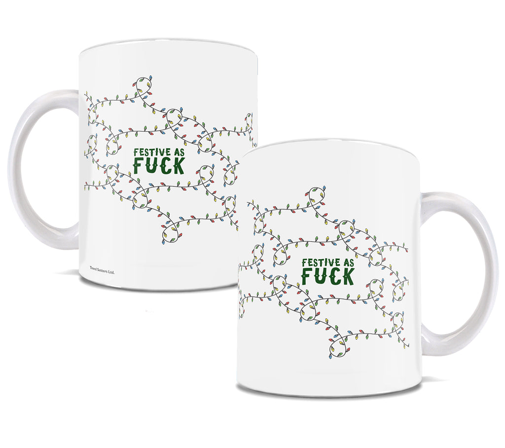 Christmas (Festive As Fuck) Effwords 11 oz Ceramic Mug WMUG908