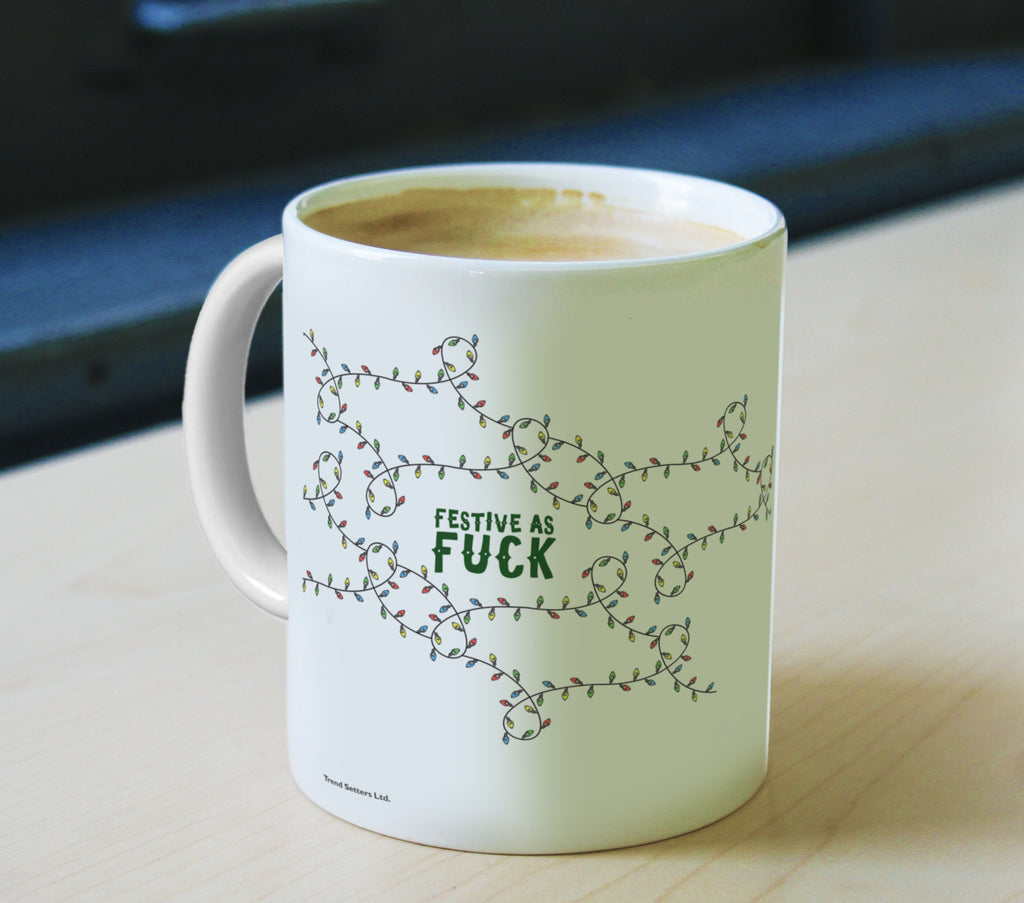 Christmas (Festive As Fuck) Effwords 11 oz Ceramic Mug WMUG908