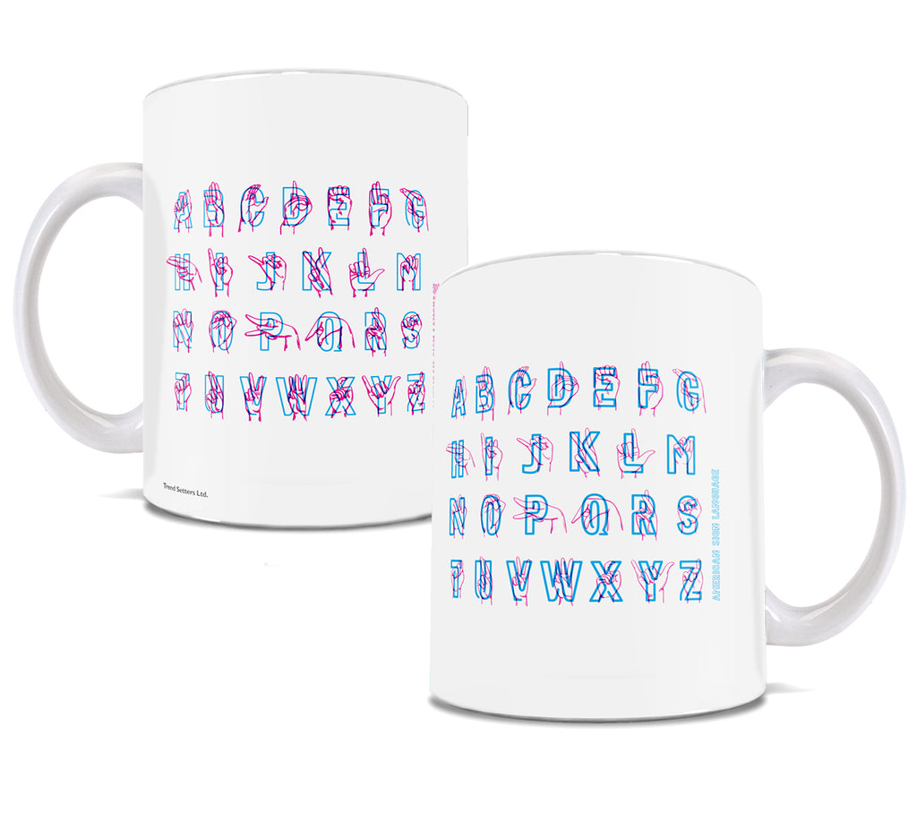 Career Collection (ASL Alphabet Guide) 11 oz Ceramic Mug WMUG913